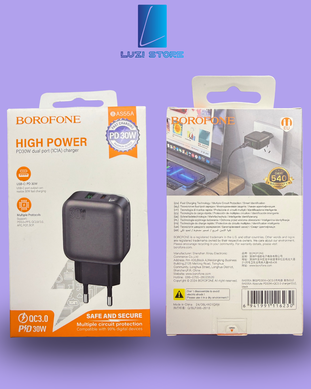 Koke karikuesi USB-A & USB-C