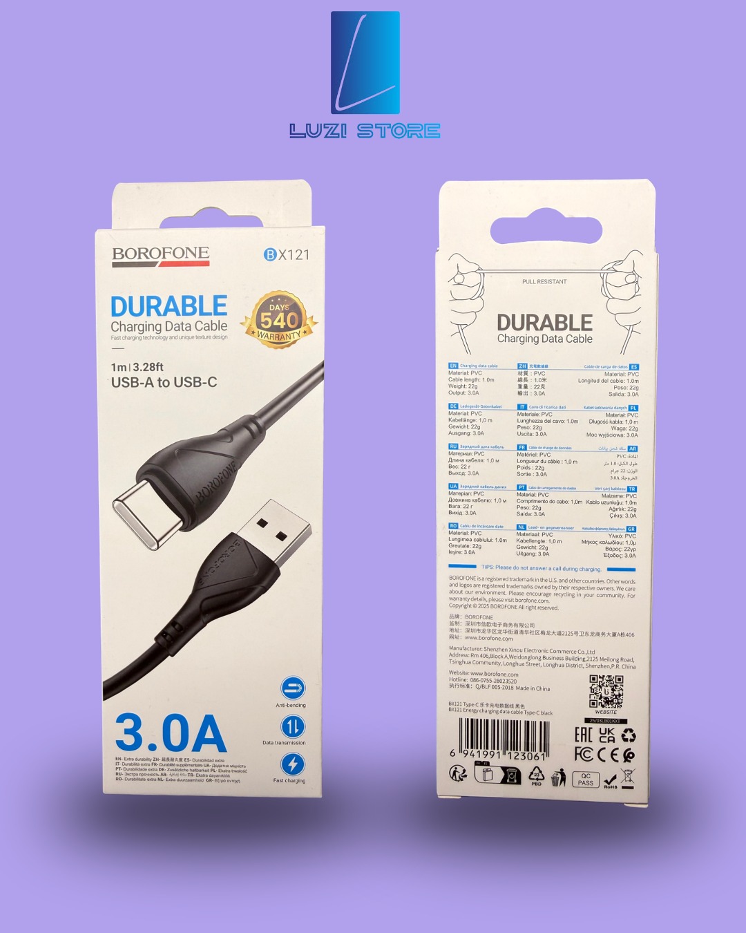 Kabell karikues USB-C to USB 