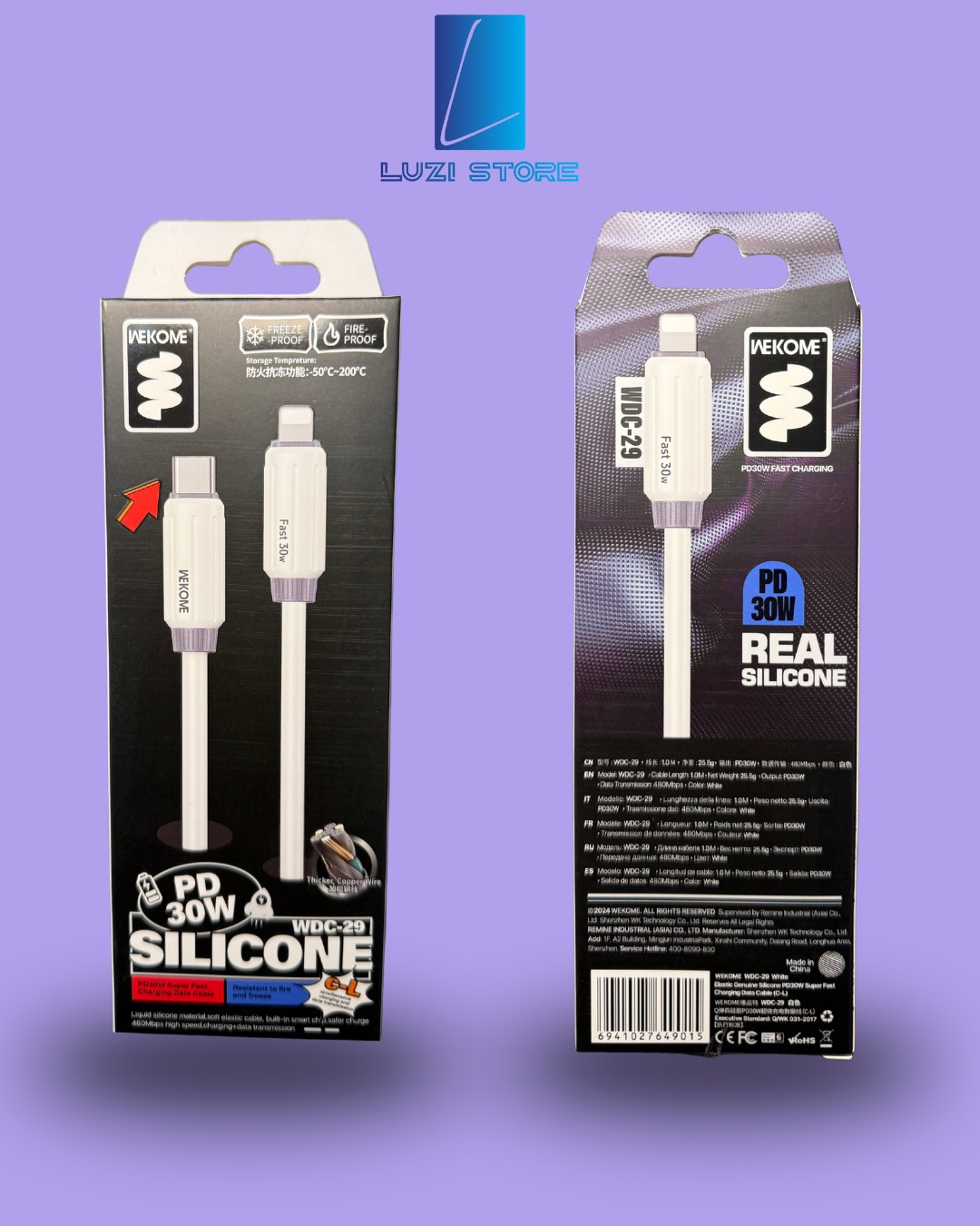 Kabell karikues USB-C to Lightning