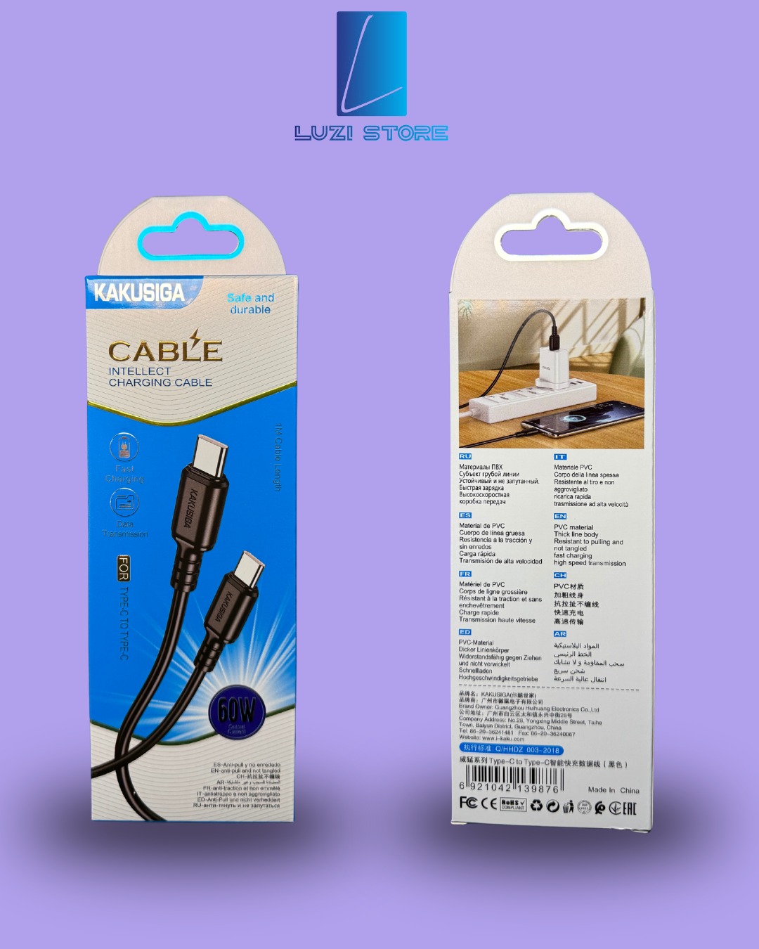 Kabell karikues USB-C to USB-C 