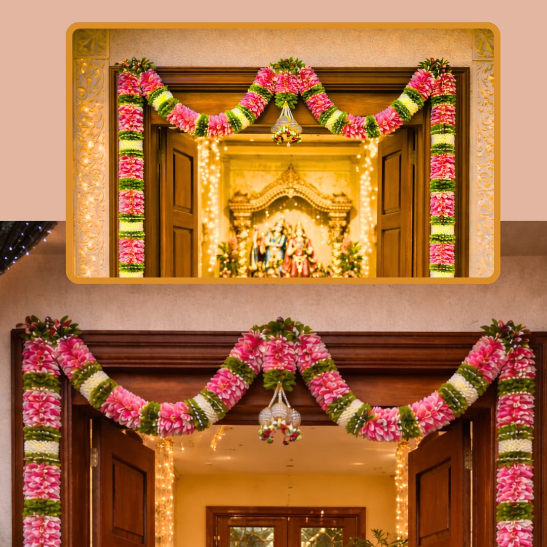 FABRIC GARLAND DOOR SET