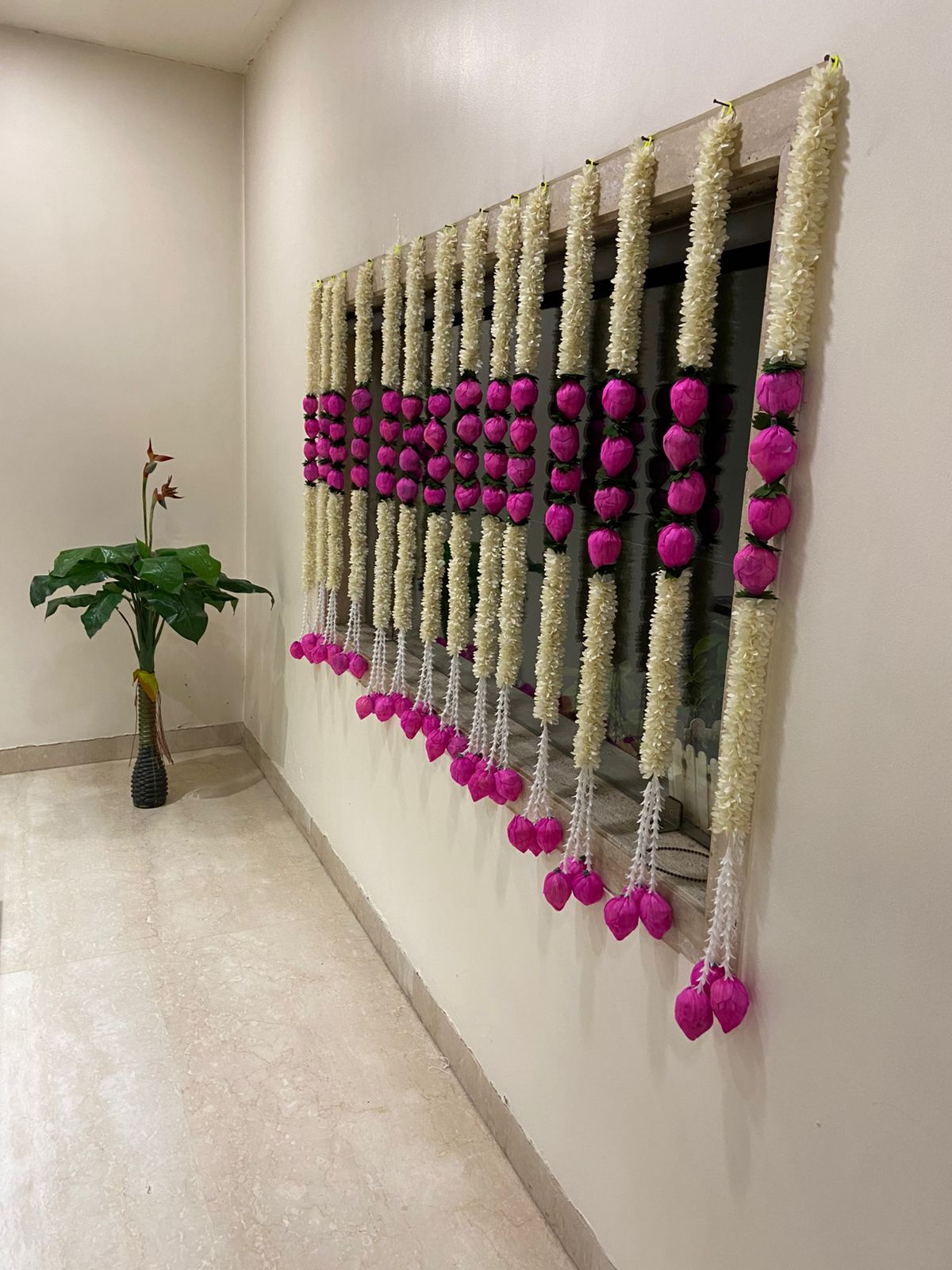 Decorative Flower Garland (pair)