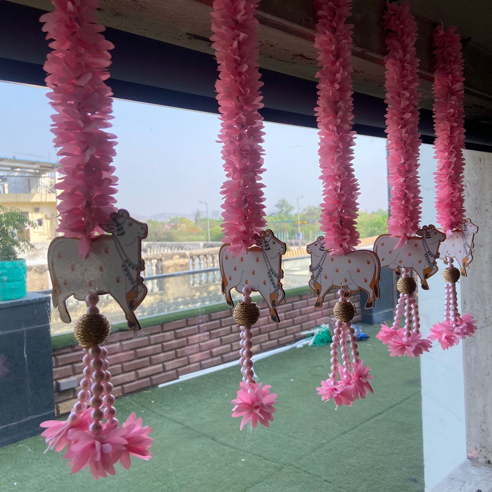Decorative Pink Hanging Garlands
