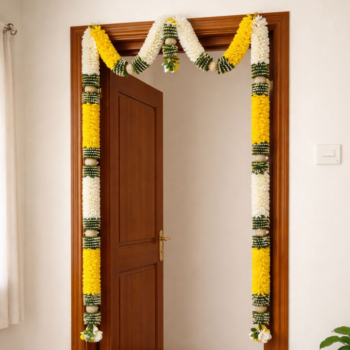 FABRIC GARLAND DOOR SET