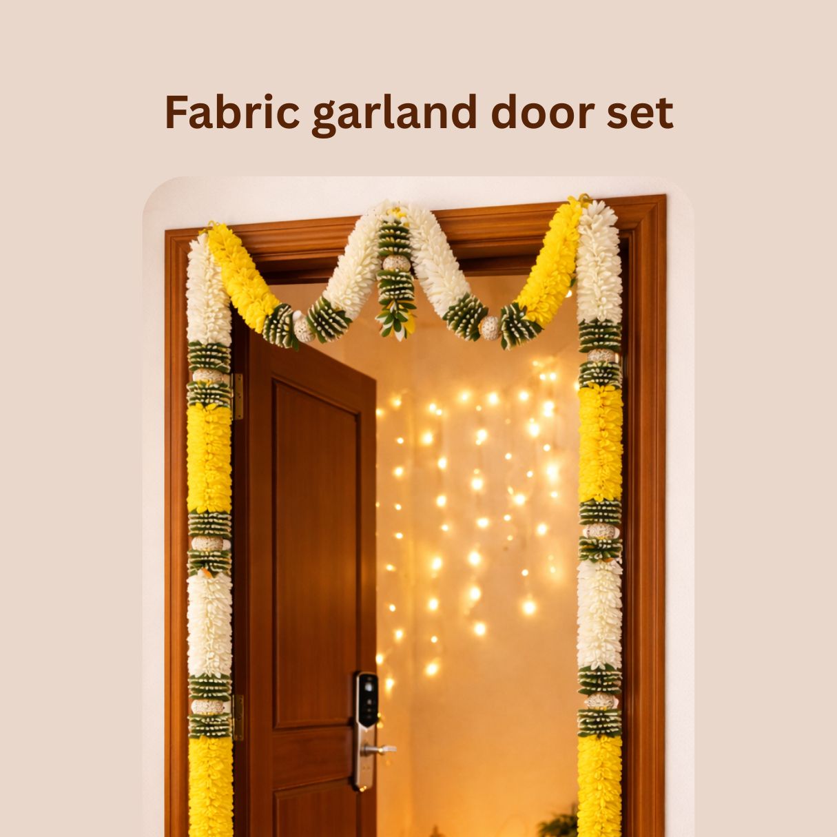 FABRIC GARLAND DOOR SET