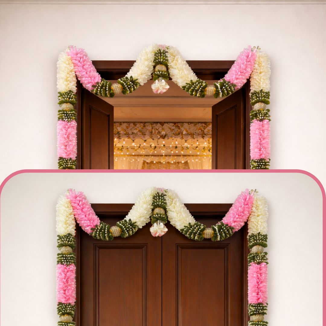 FABRIC GARLAND DOOR SET