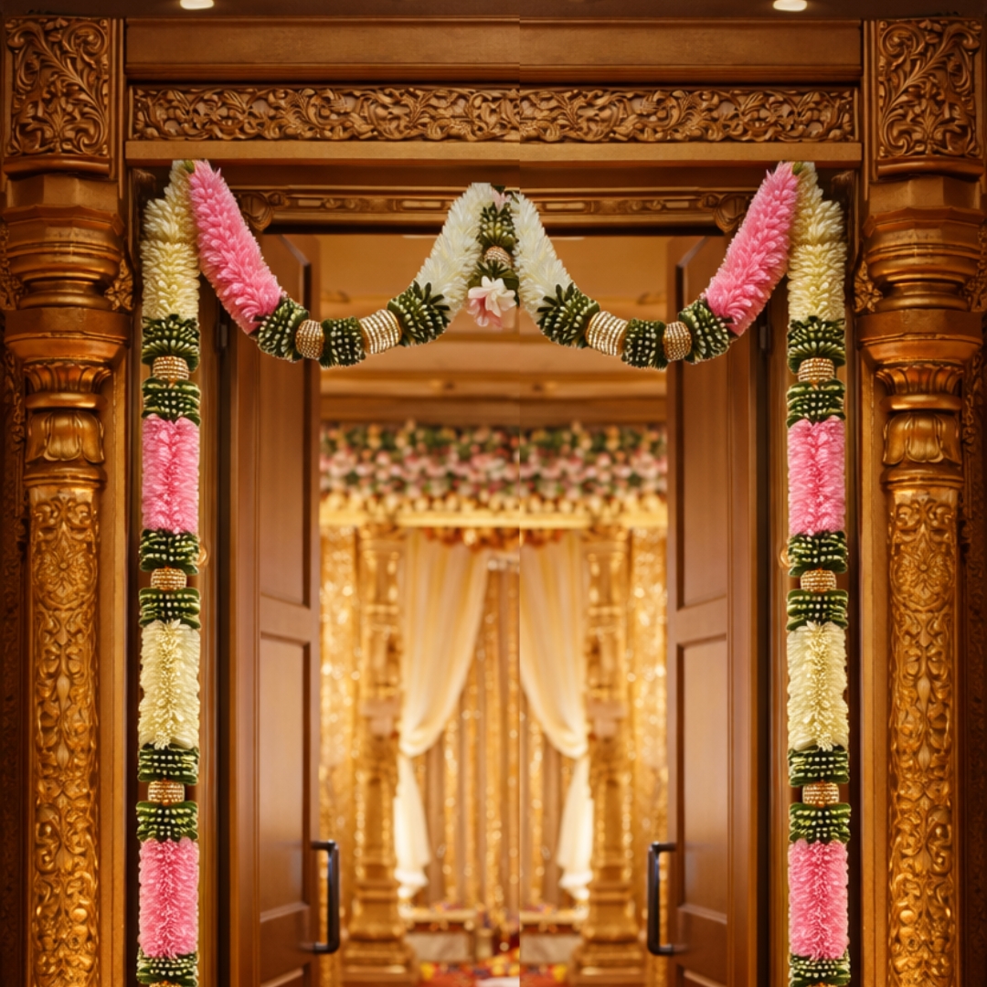 FABRIC GARLAND DOOR SET
