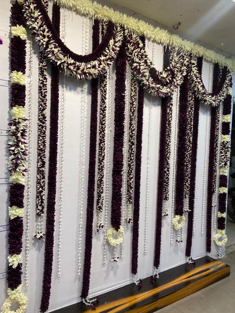 FABRIC GARLAND BACKDROPS SET