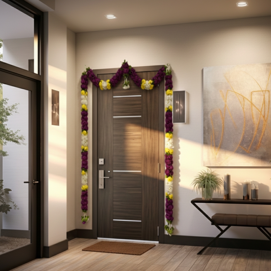 FABRIC GARLAND DOOR SET