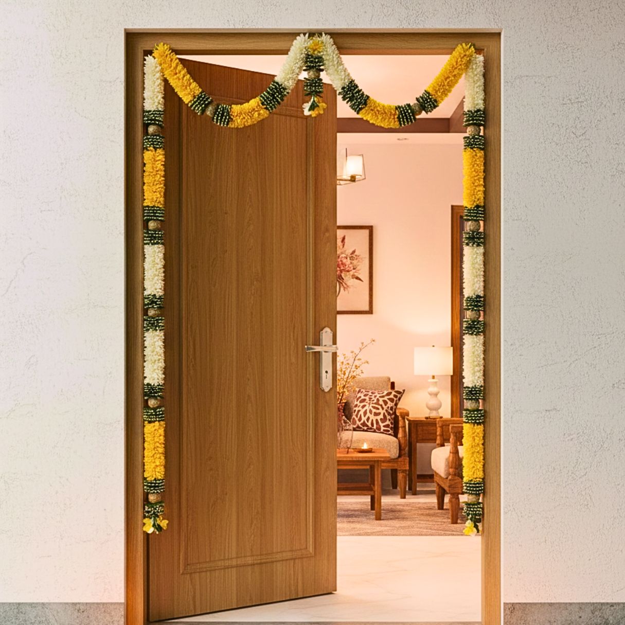 FABRIC GARLAND DOOR SET