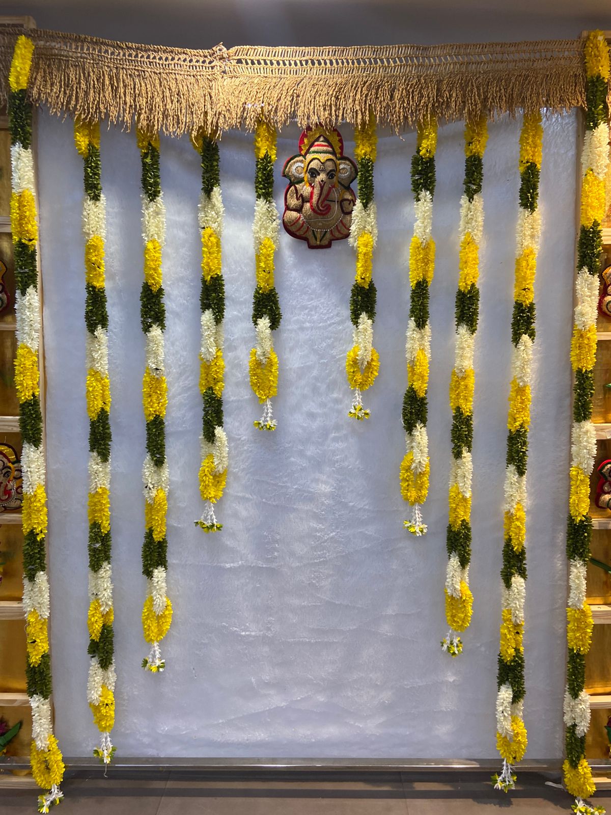 Traditional Flower Garland Backdrop (full set)