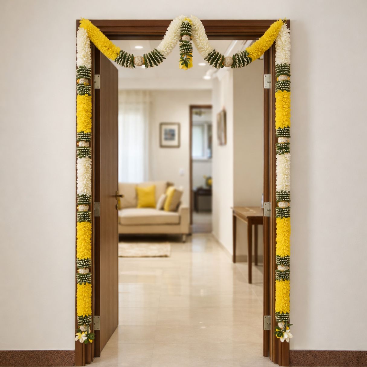 FABRIC GARLAND DOOR SET