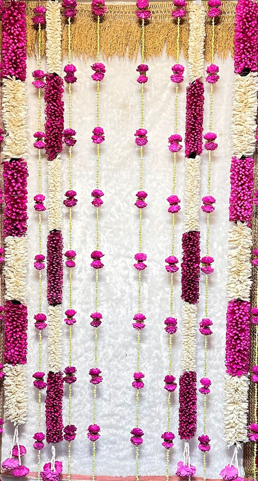 PALM LEAFS AND SOLAWOOD FLOWER SET 