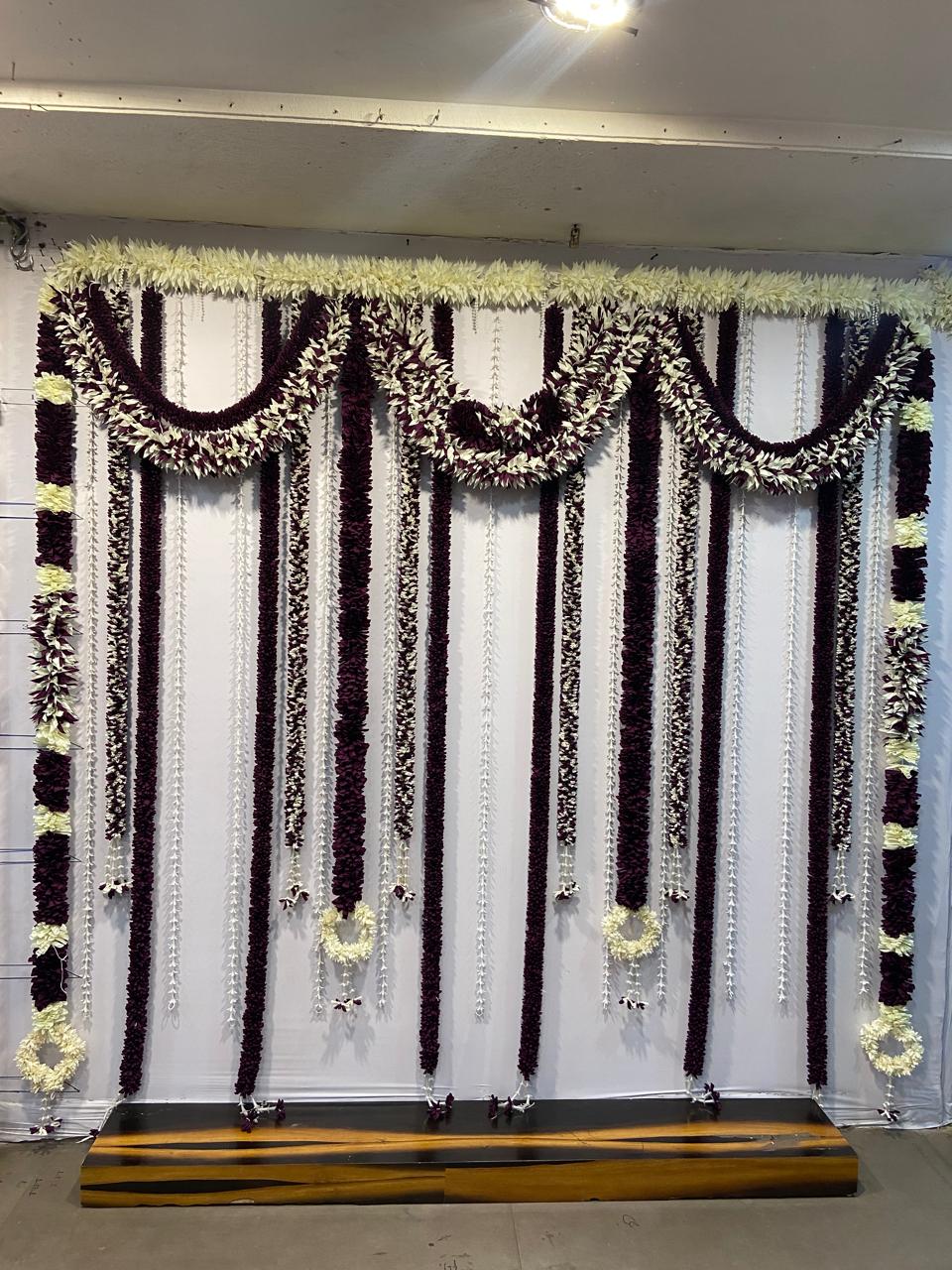 FABRIC GARLAND BACKDROPS SET