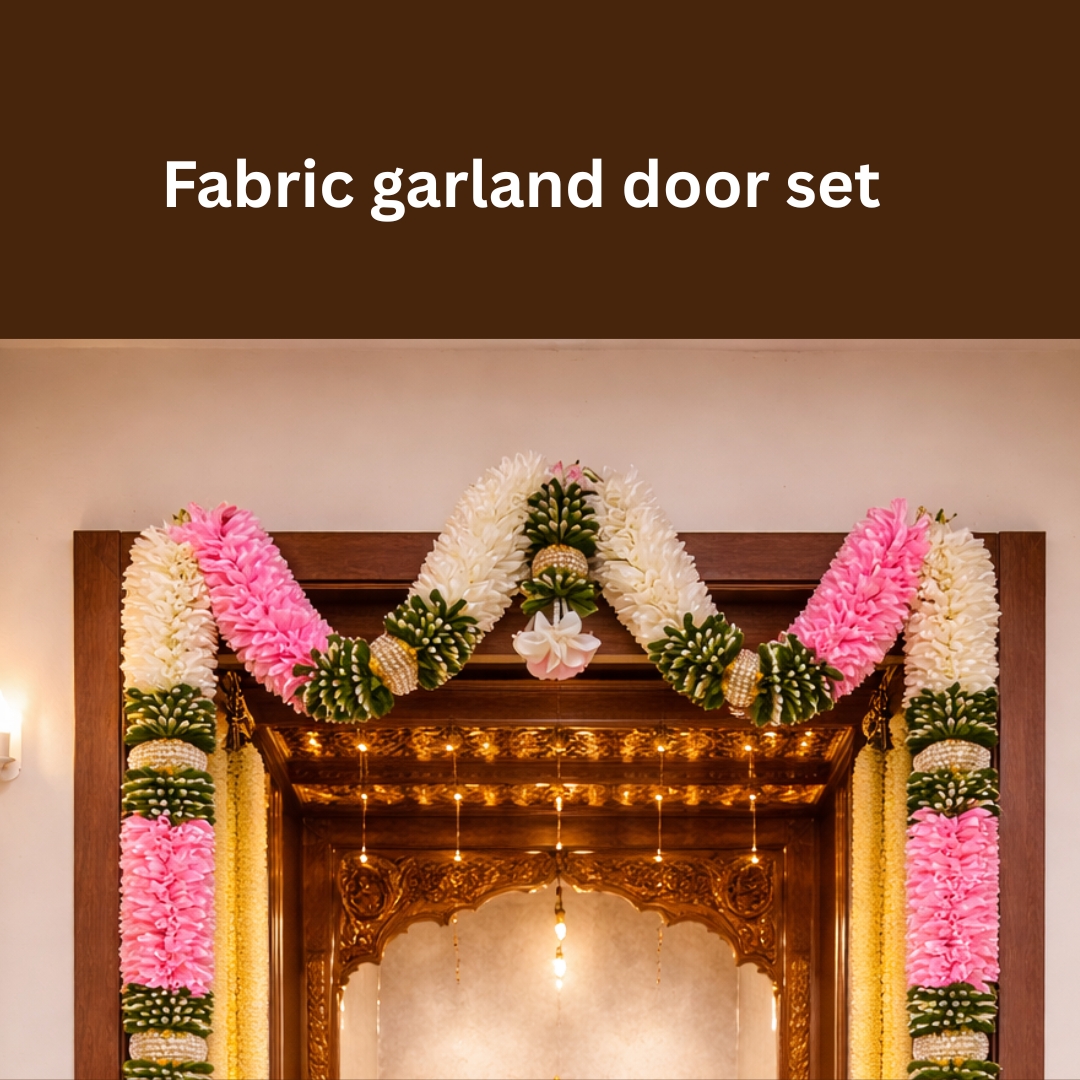 FABRIC GARLAND DOOR SET