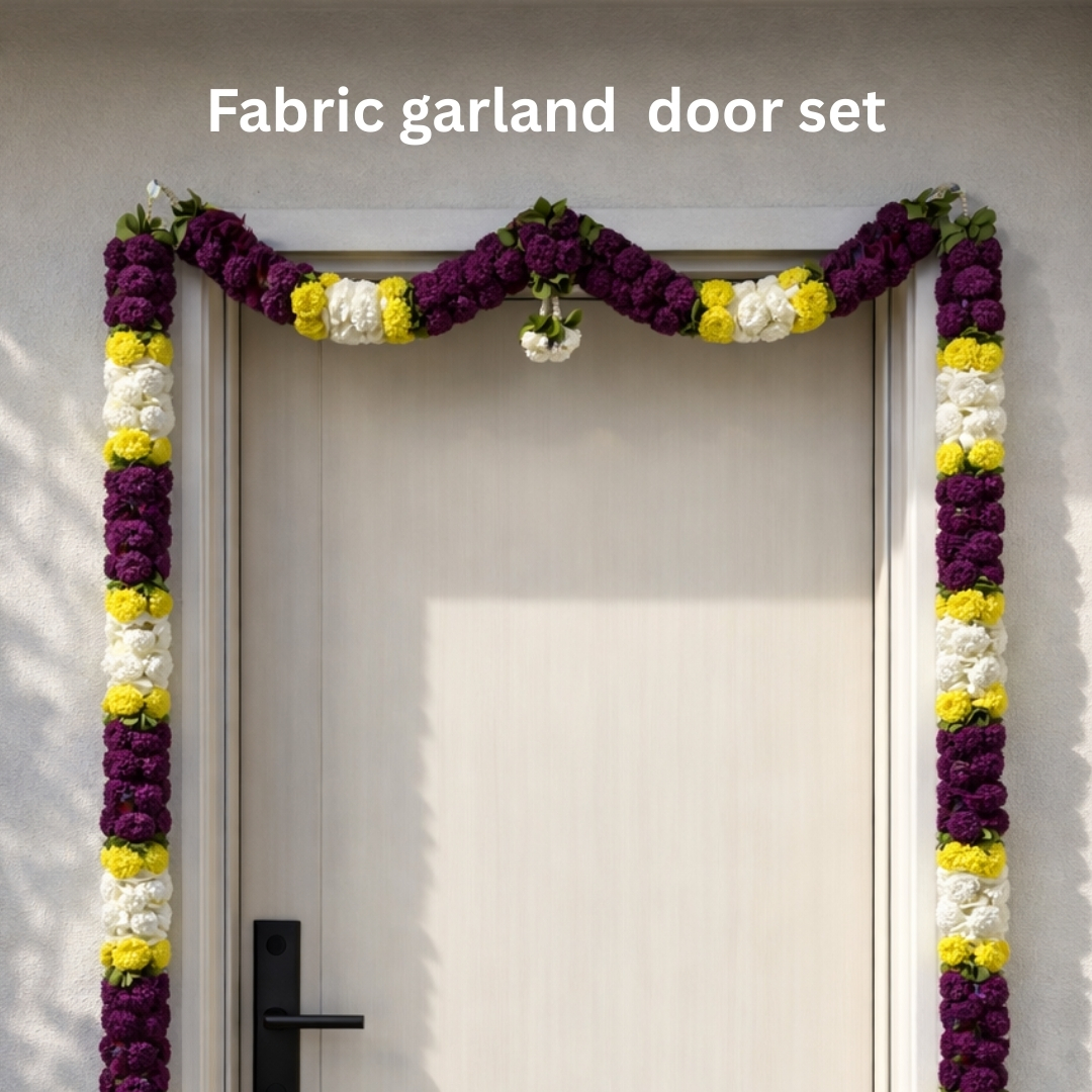 FABRIC GARLAND DOOR SET