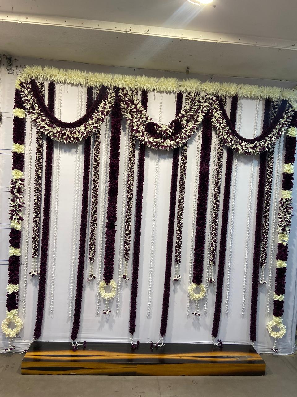 FABRIC GARLAND BACKDROPS SET