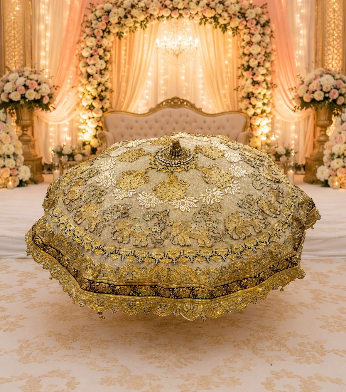 Embroidered Royal Umbrella
