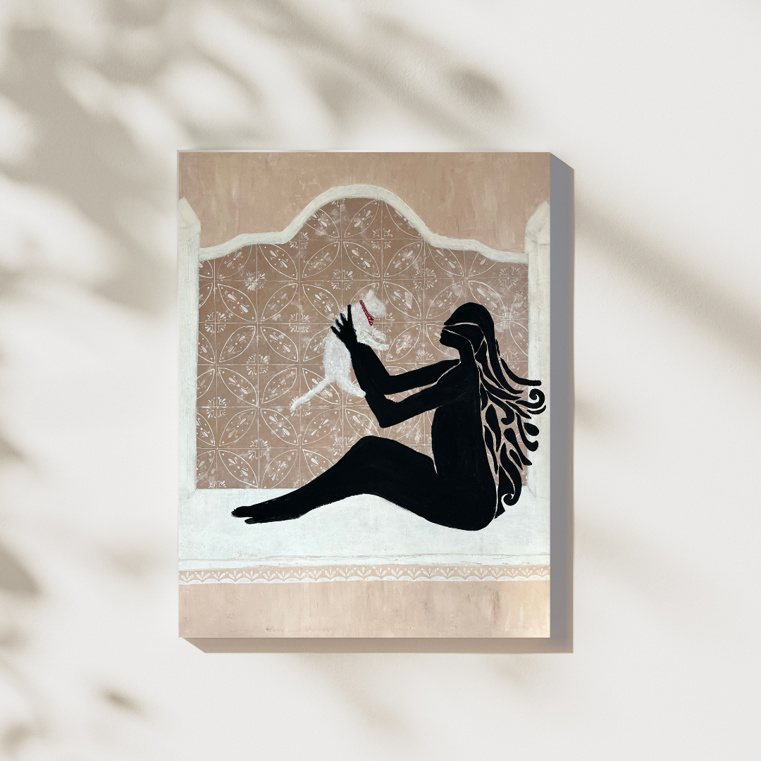 Cat with red 90s scarf