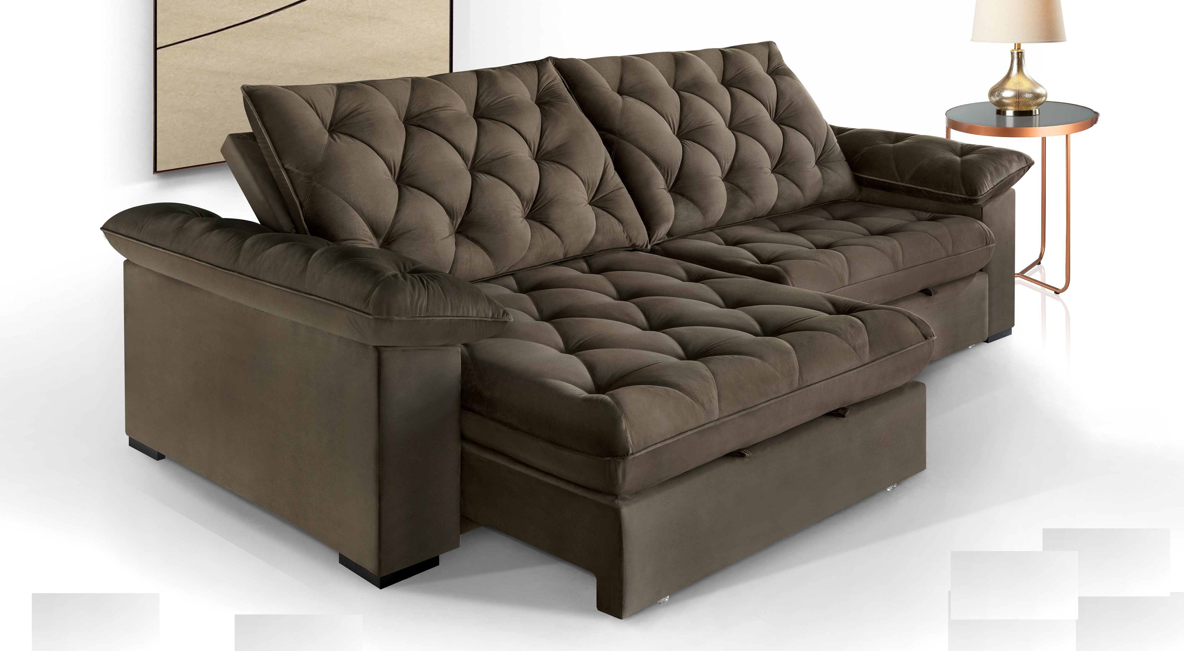 Estofado Leppos Moscou Retrátil / Reclinável 