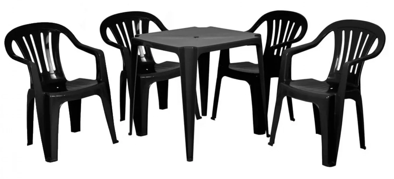 Conjunto de Mesa Mor Plástica