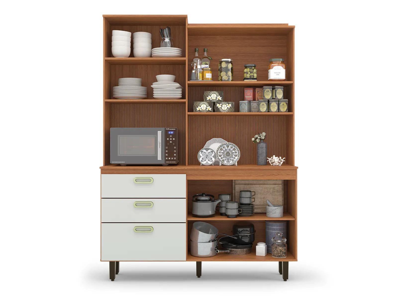 Armário Batrol Ravena 4 portas 3 gavetas