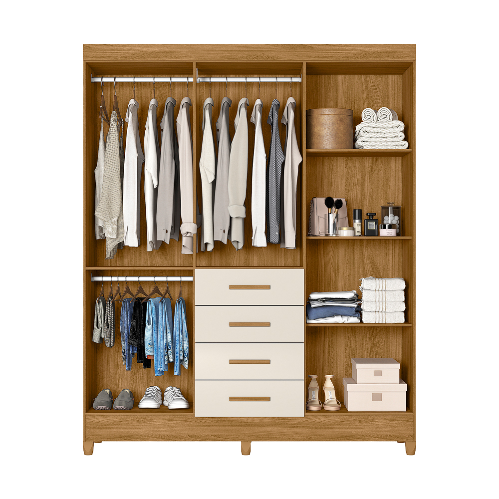Guarda-roupa Moval Aruba 6 portas e 4 gavetas