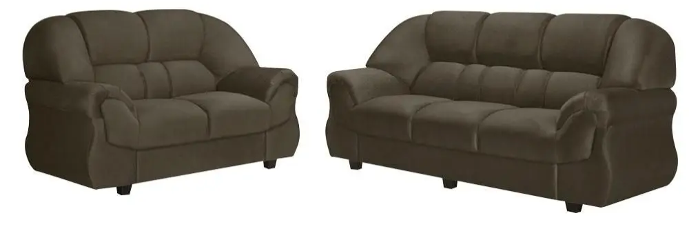 Conjunto de Sofá Leppos Barcelona 2 e 3 Lugares