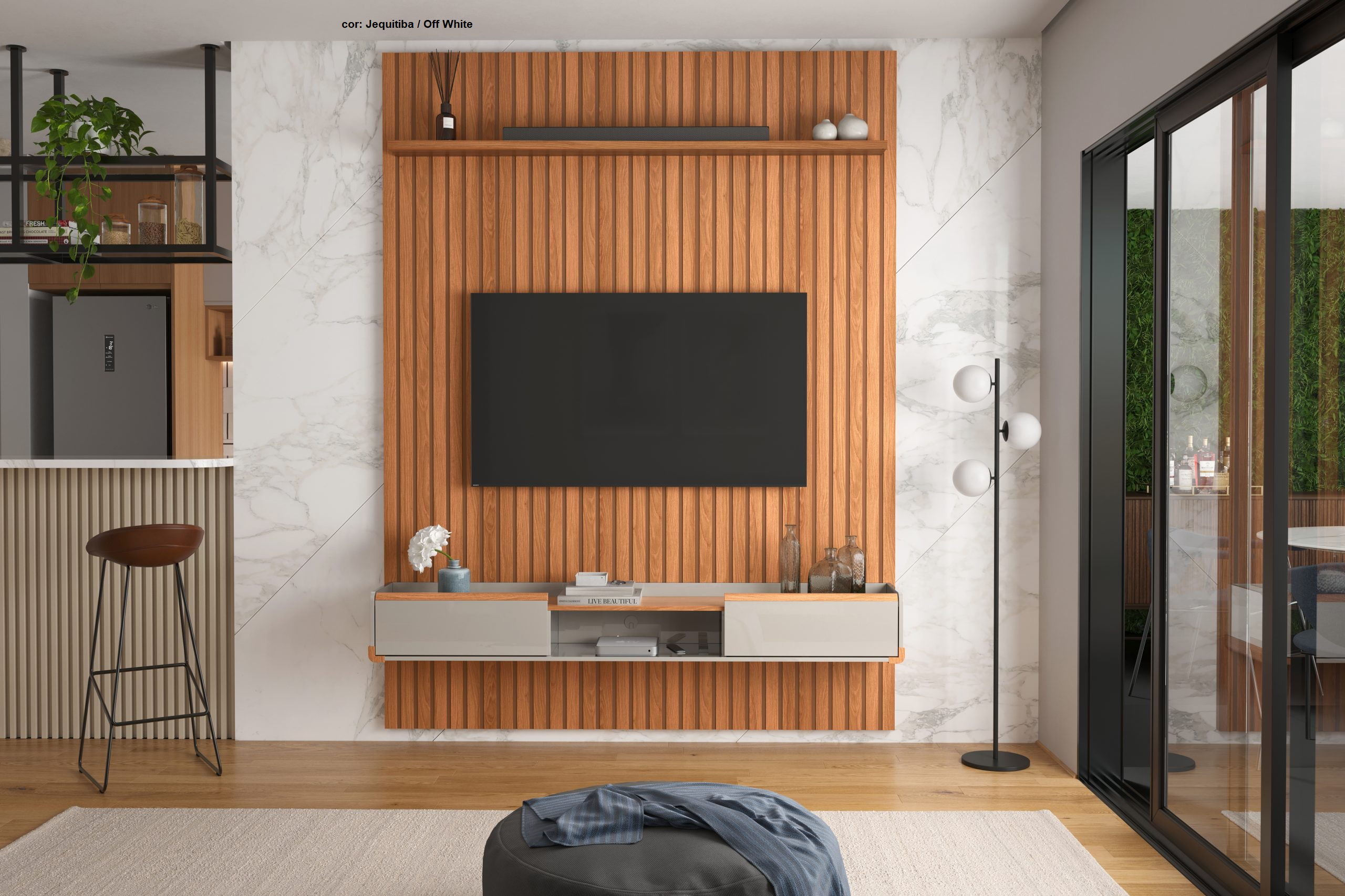 Painel Lukaliam com bancada Atlas