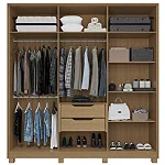 Guarda-roupa Rimo New Paranoá 6 portas e 2 gavetas