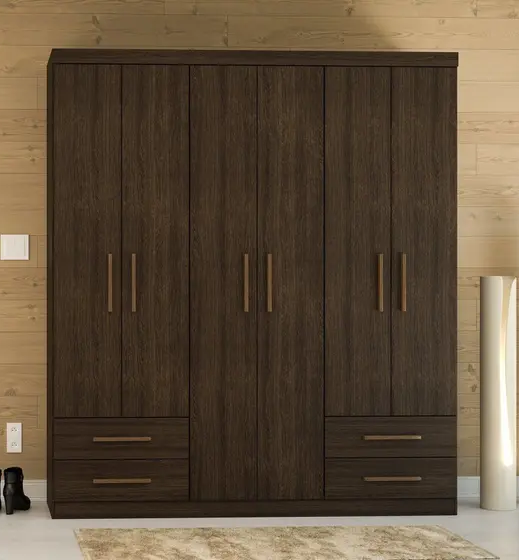 Guarda-roupa Batrol advantage de 6 portas e 4 gavetas