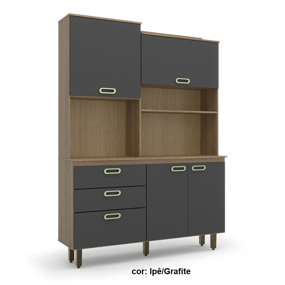 Armário Batrol Ravena 4 portas 3 gavetas