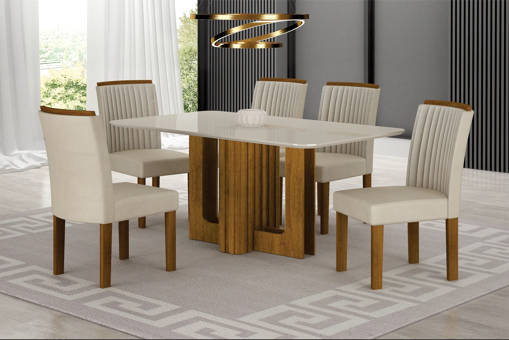 Conjunto de Mesa Leifer Sofia