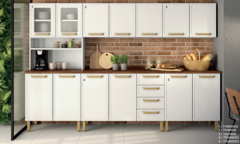 Cozinha Bertolini Bella com 5 peças
