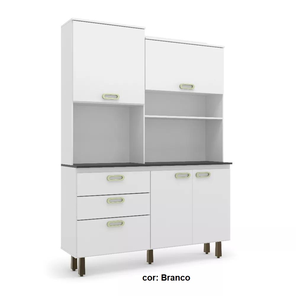 Armário Batrol Ravena 4 portas 3 gavetas