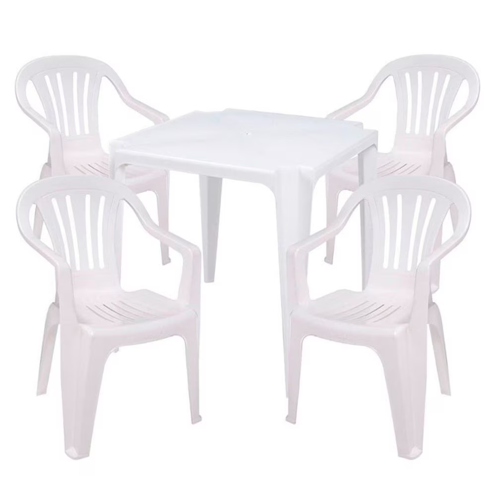 Conjunto de Mesa Mor Plástica