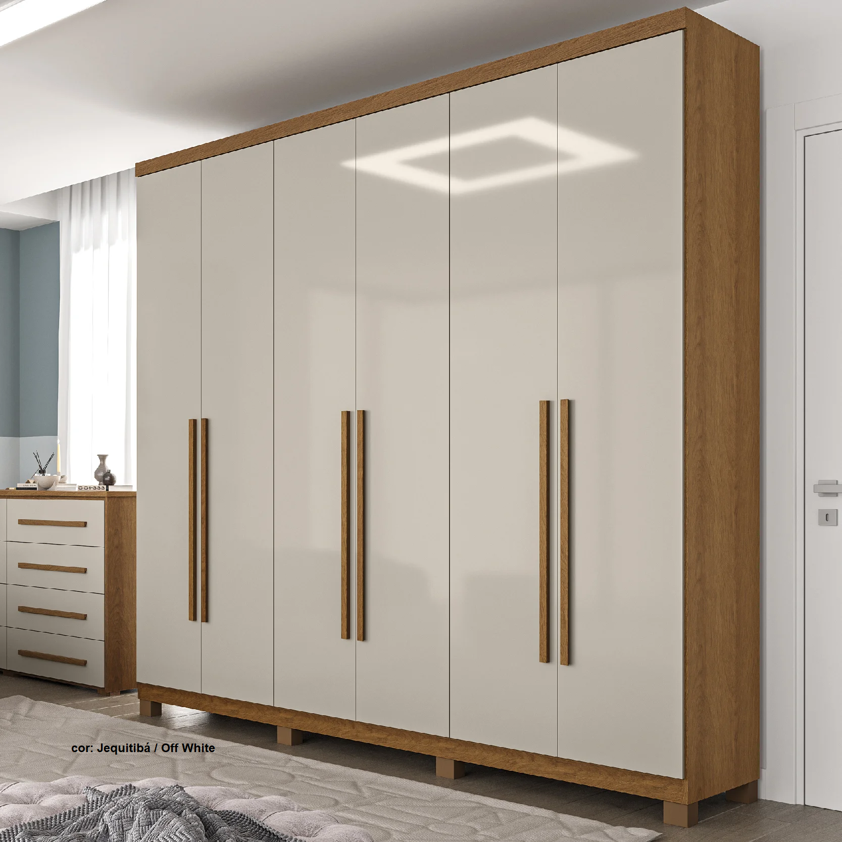 Guarda-roupa Rimo Honduras 6 portas e 5 gavetas