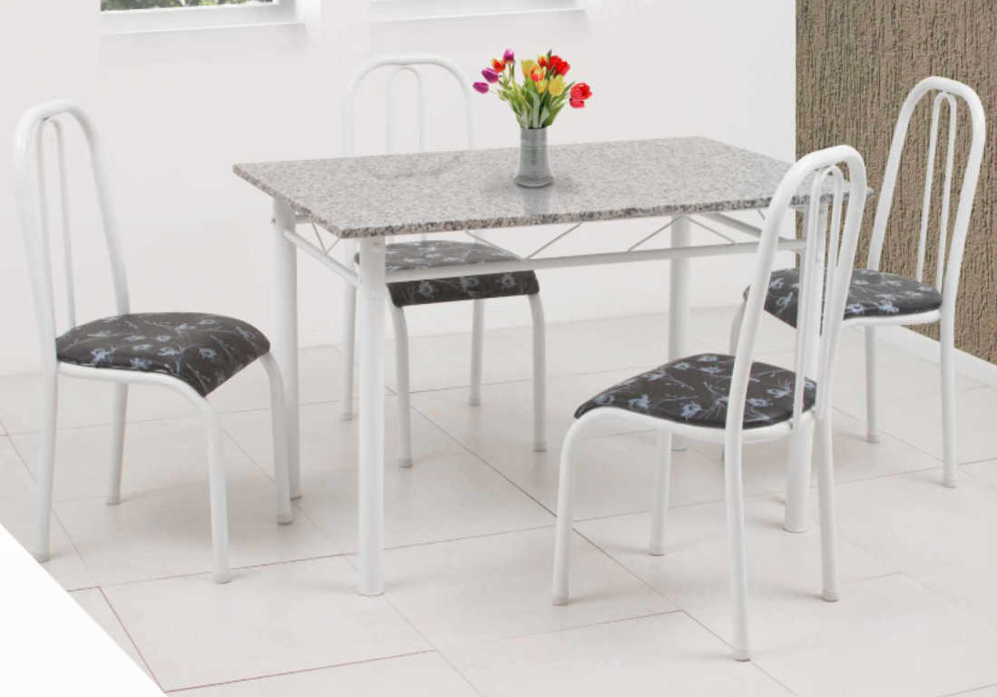Conjunto Quality Mesa Madri com Cadeira baixa