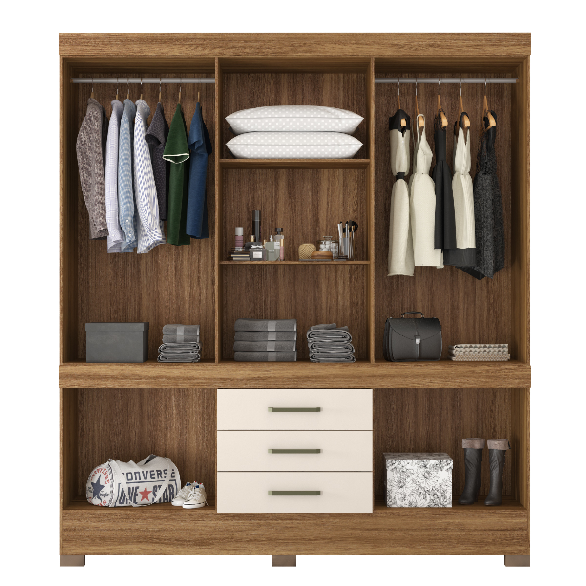 Guarda-roupa Demobile Murano 10 portas e 3 gavetas