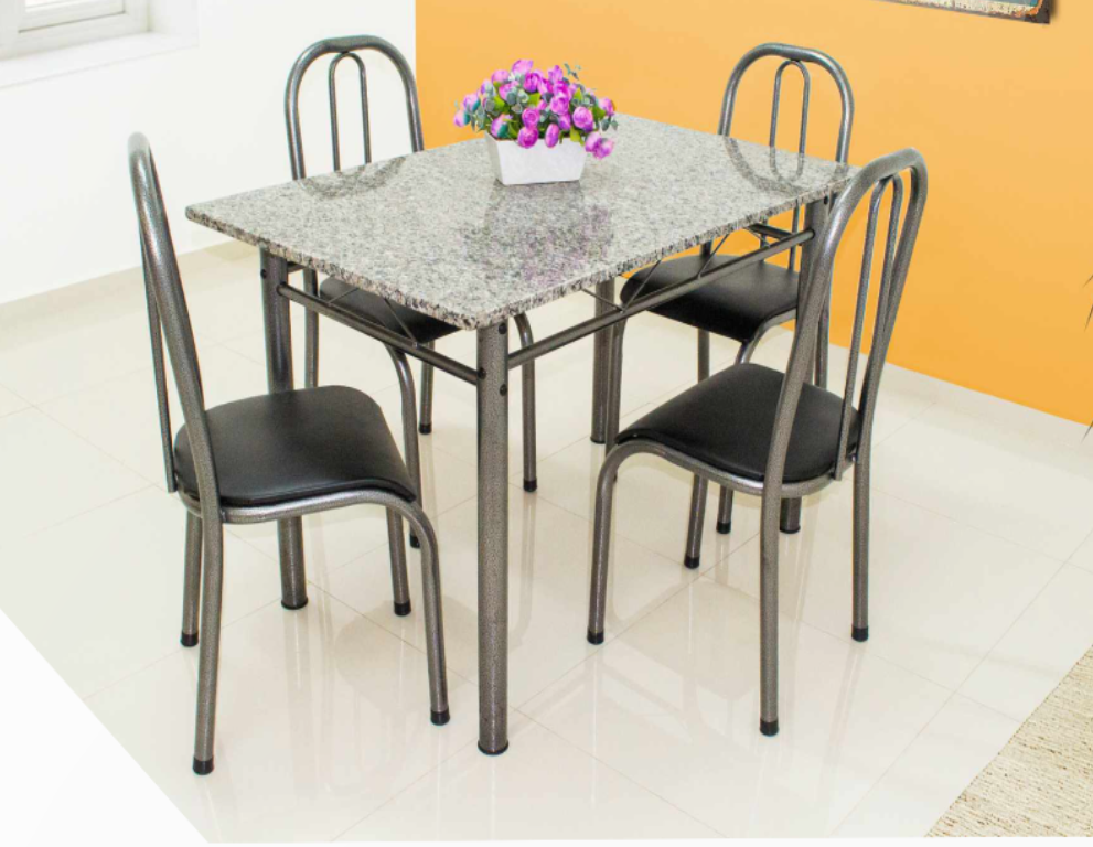 Conjunto Quality Mesa Madri com Cadeira baixa