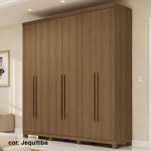Guarda-roupa Rimo Honduras 6 portas e 5 gavetas