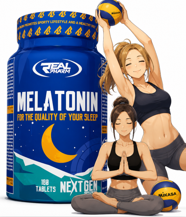 MELATONIN for healthy BETTERSLEEP calm relaxation Real Pharm Melatonine 180 tab