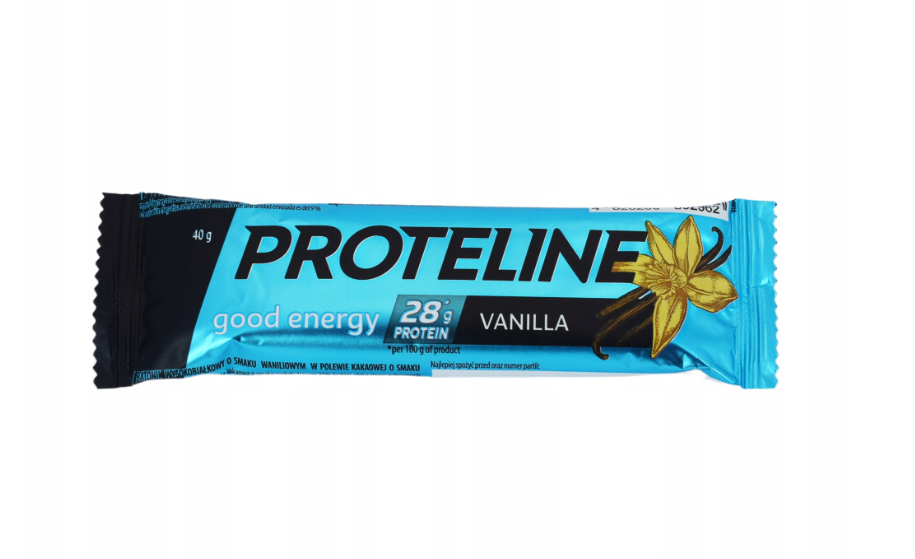 Protein bar PROTELINE vanilla 28% protein 24x40g