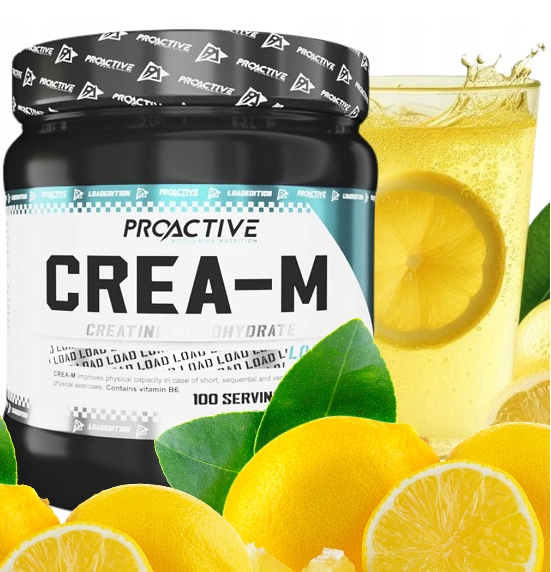 CREATINE FLAVOUR Monohydrate Powder ProActive Crea-M LOAD