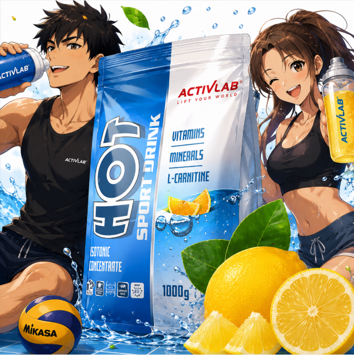 ISOTONIC DRINK CONCENTRATE ISOTONIC ActivLab HOT 1kg Lemon