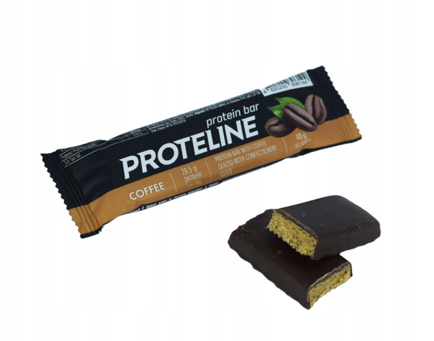 Coffee protein bar PROTELINE 24x40g - 26 % protein