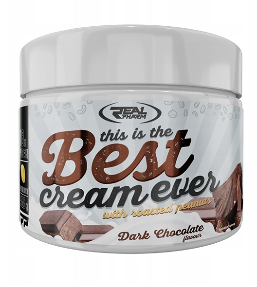 SUGAR FREE PROTEIN CREAM Real Pharm Best DARK CHOCOLATE WITH NUTS 500g
