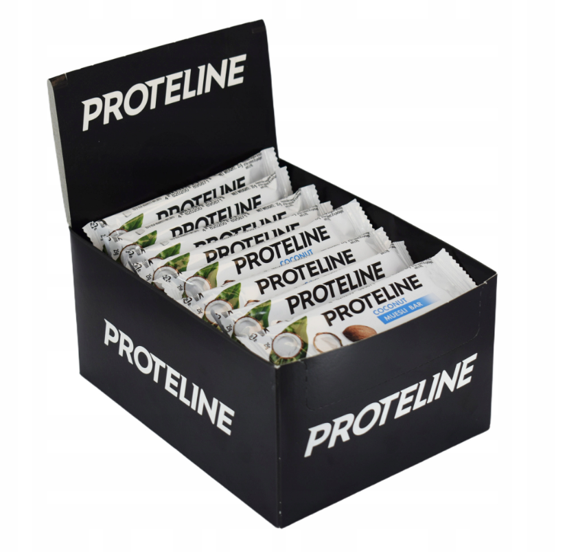 MUESLI BAR PROTELINE coconut 35x25g | Healthy snack sweet snack