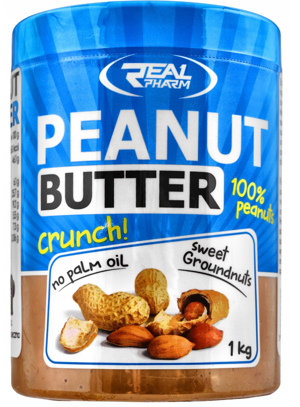 PEANUT CREAM sugar-free protein cream Real Pharm Peanut Butter Crunchy 1000g