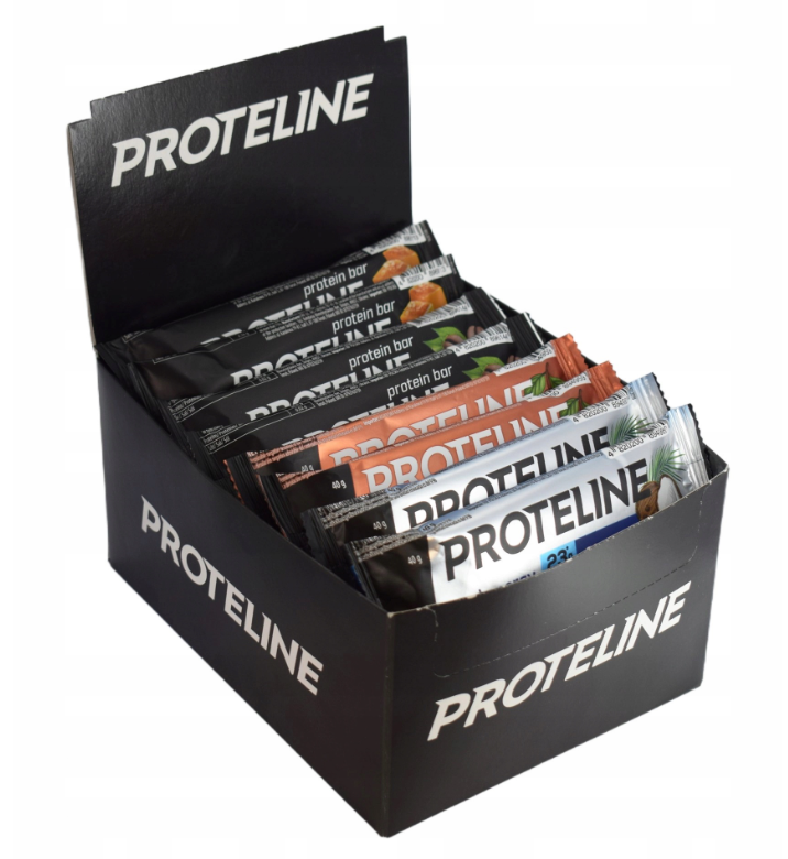 Protein bar PROTELINE 24×40g – 26% protein – MIX of flavours